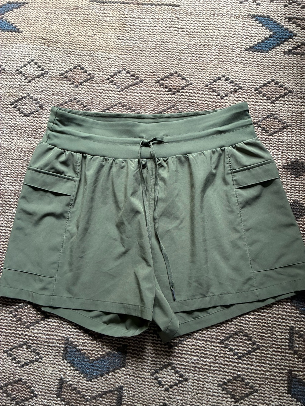 CALIA by Carrie Underwood Olive Green Drawstring Athletic Shorts